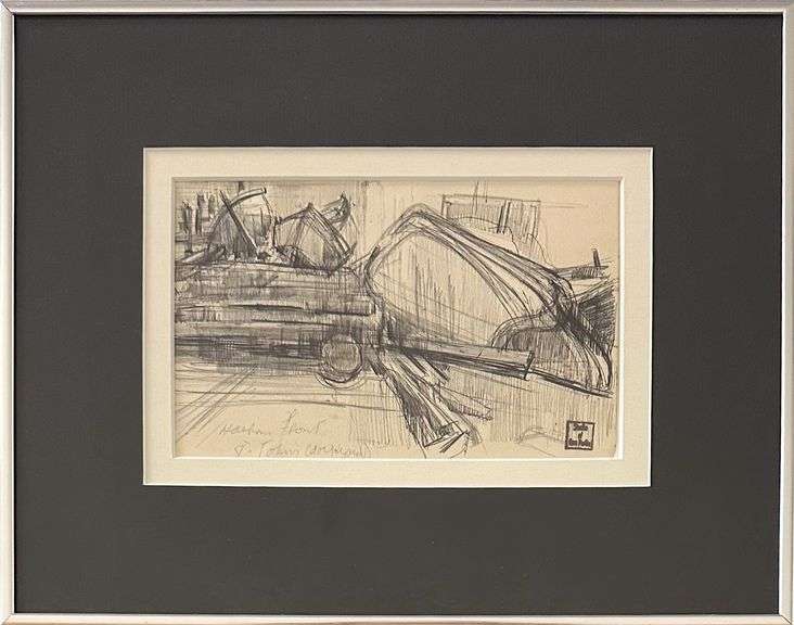 'Harbour Front' by Rae Perlin (1910-2006)