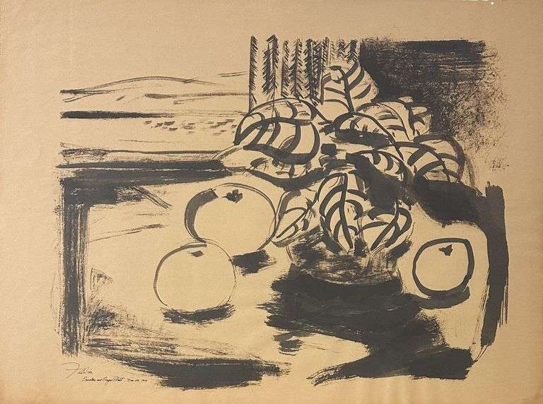 'Tomatoes and Prayer Plant' by Scott Fillier (1939 -)