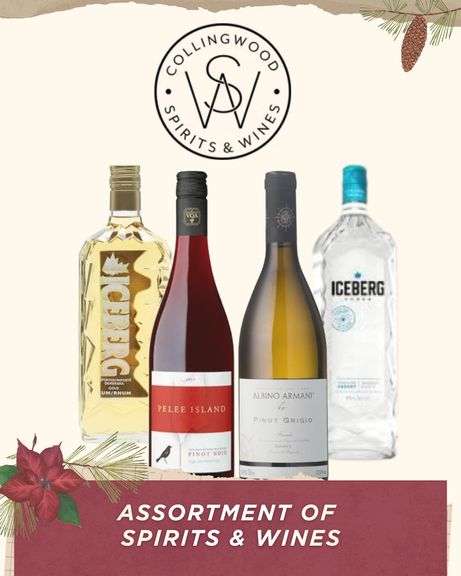 Assortment of Spirits & Wines - Collingwoods Spirits & Wines