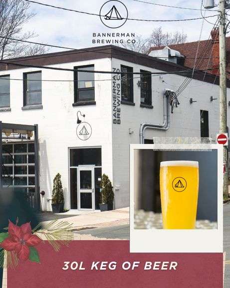 30L Keg of Beer from Bannerman Brewery