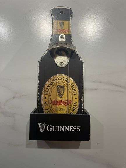 Authentic Guinness wall mounted bottle opener