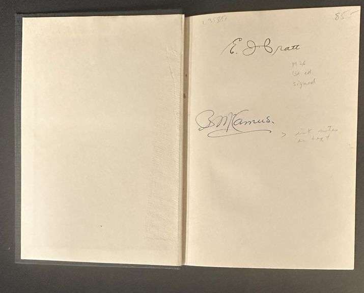 Signed copy - TITANS: Two Poems by E.J. Pratt
