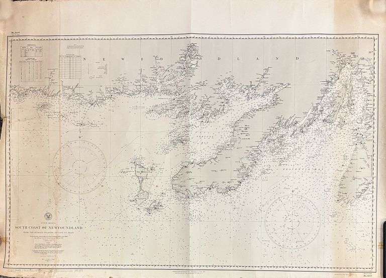 * South Coast of Newfoundland from the Burgeo Islands to Cape St. Mary, 20th Edition 1943, US Navy