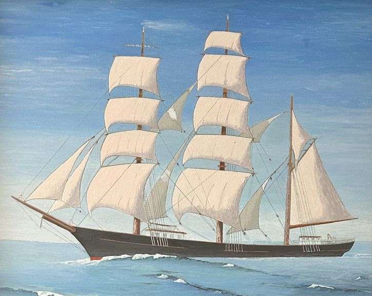 Untitled Sailing Scene by Unknown Artist