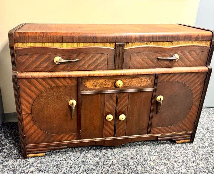 Art Deco Style Waterfall Hutch