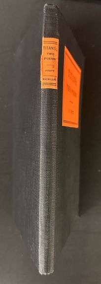 Signed copy - TITANS: Two Poems by E.J. Pratt