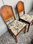 Art Deco Style Waterfall Dining Table and Chairs