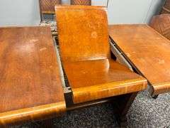 Art Deco Style Waterfall Dining Table and Chairs