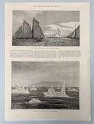 * Icebergs in the Strait of Belle Isle, Newfoundland from Illustrated London News – Sept. 13, 1890
