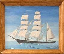 Untitled Sailing Scene by Unknown Artist