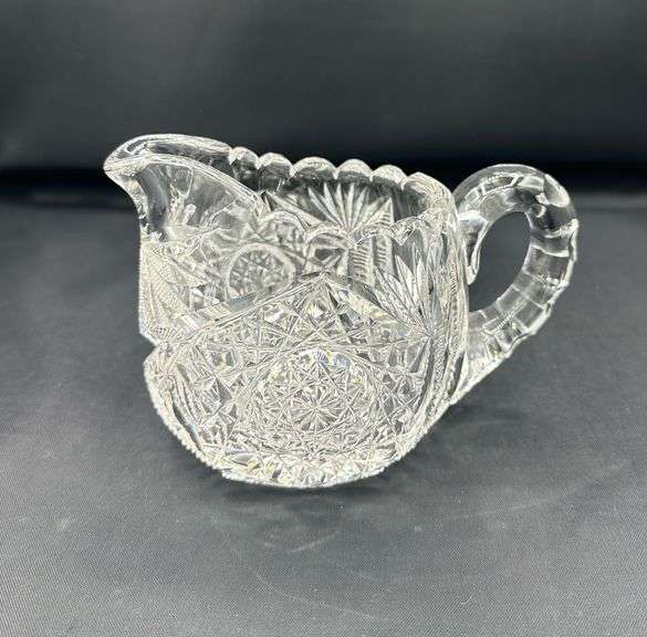 Pinwheel Crystal Cream and Sugar Set