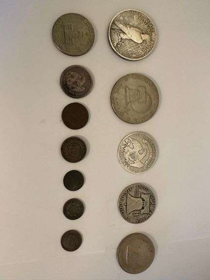 Collection of 12 US coins , see description