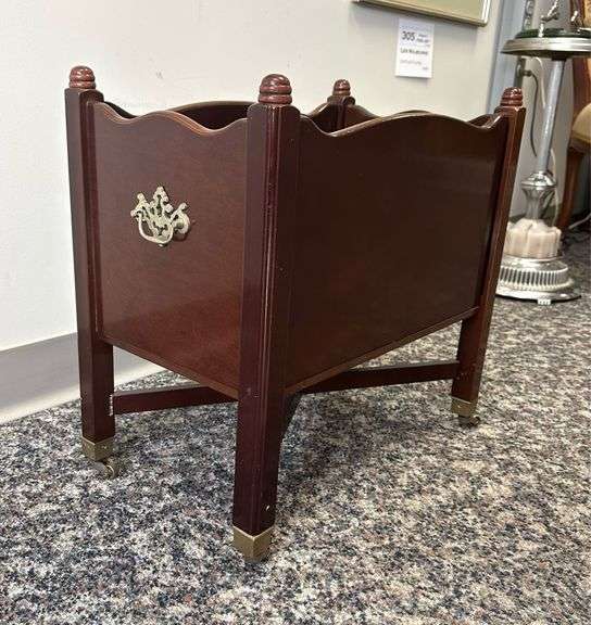 Mahogany Magazine Rack