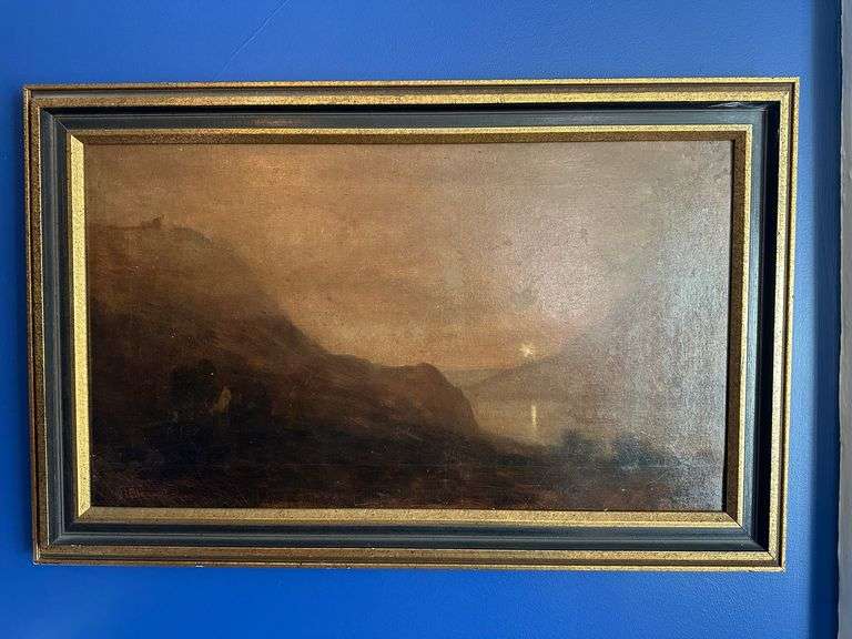 Rare Jacob L. Blauvelt oil of St. John's, see description