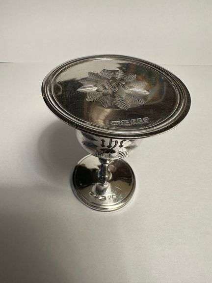 Travel liturgical silver wine chalice, c. 1849 , see description