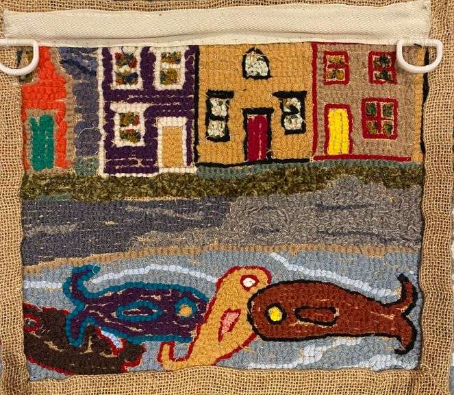 Hooked Rug Row Houses
