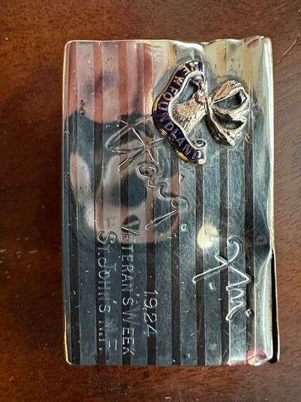 Field Marshall Haig sterling match box holder, see description