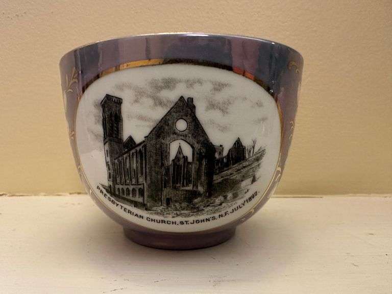 Presbyterian Church St. John's N.F July 1892 bowl 3.5 inch dia