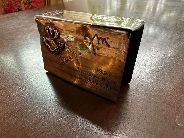 Field Marshall Haig sterling match box holder, see description