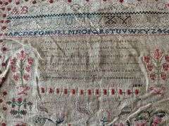 1841 sampler unframed