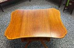 Antique Duncan Phyfe Style Mahogany Double Drop Leaf Table