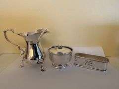 Three pieces of sterling, see description