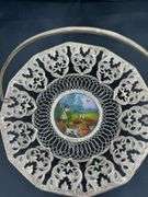 Vintage Serving Dish with Hunting Scene
