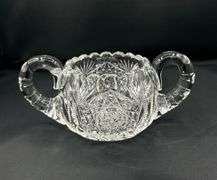 Pinwheel Crystal Cream and Sugar Set