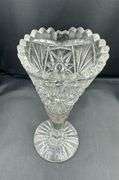 Pinwheel Crystal Vase