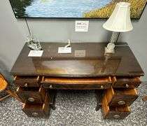 Seven Drawer Double-Pedestal Desk