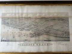 Panorama print Harbour Grace 1879, p.154 DeVolpi 10 by 24