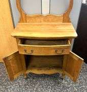 Victorian Washstand with Towel Rack