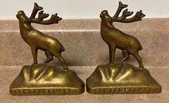 Caribou book ends by Newfoundland Foundry