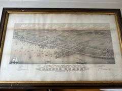 Panorama print Harbour Grace 1879, p.154 DeVolpi 10 by 24