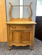 Victorian Washstand with Towel Rack