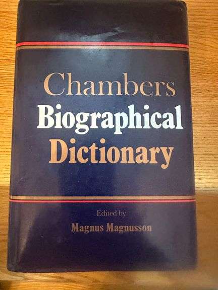 Dictionary, Biography Atlas as shown in three photos