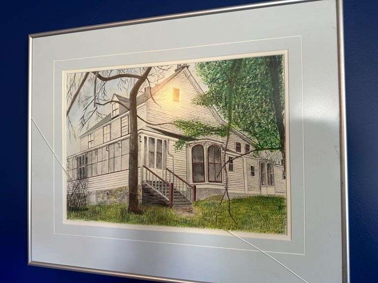 Watercolour of Retreat Cottage by George Lawrence