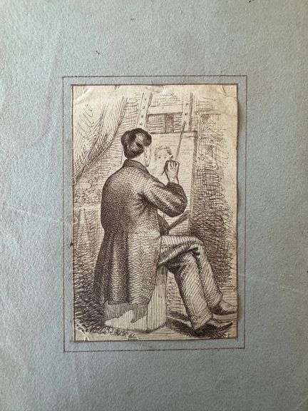 Large collection 19th century drawings by Hon. John Jocelyn