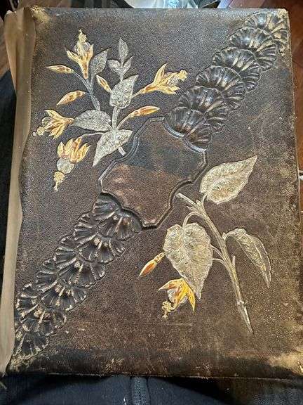 Photo album c. 1880 containing almost 100 photos