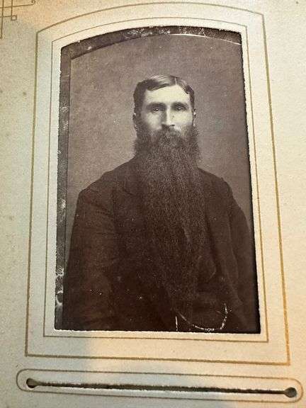 Photo album c. 1880 containing almost 100 photos