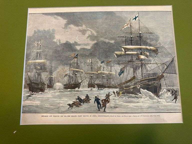 Collection Nfld steel engravings as illustrated
