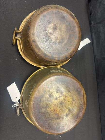 Two Vintage 9" Metal Bowls