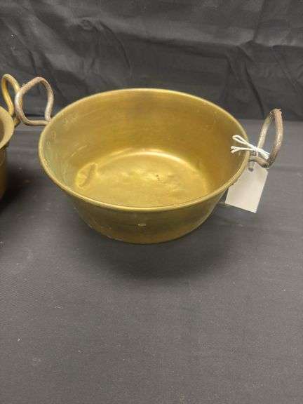 Two Vintage 9" Metal Bowls