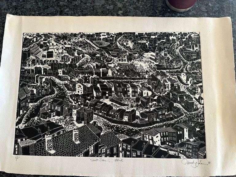St. John's #2, A/P print St. John's 1982 by Mandy Jones
