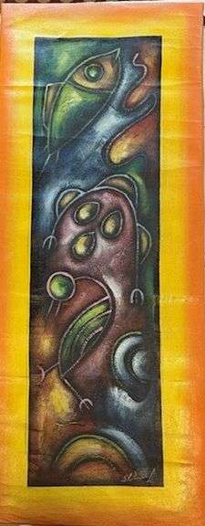 Untitled fish mural by B. Donal