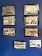 collection 8 19th Century NL steel engravings