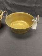 Two Vintage 9" Metal Bowls