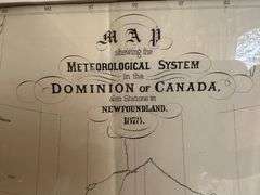 1878 Canadian Meteorological Map