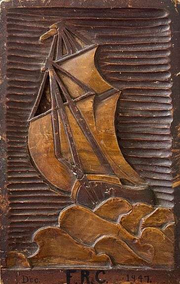 Sailing Ship Carving by Fred (FRC)