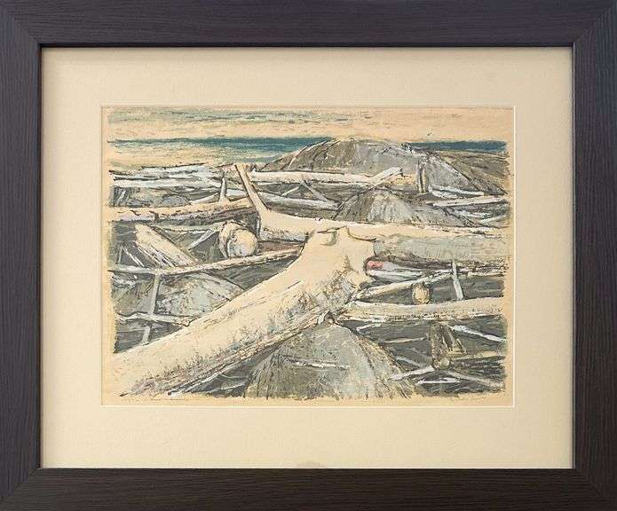 'Wreck Beach' by Gordon Appelbe Smith RCA (1919-2020)